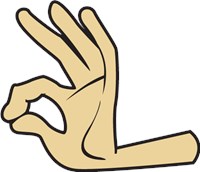 Light Hand OK gesture 1017