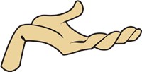 Light Hand Open to side 1018