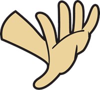 Light Hand Stop Gesture 1022