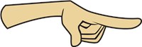Light hand Pointing Right 1023