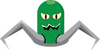 Green Monster with two pointed arms 1035