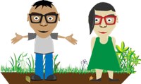 Boy with glasses and girlfriend with glasses 1038