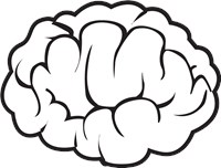Black and White Brain 1066