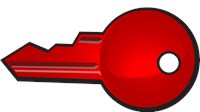 Red generic key 1158
