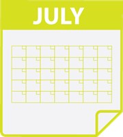 July Calendar icon 1273