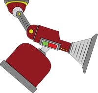 cartoon suction gun graphic 1296