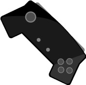 Black Game Controller 1318