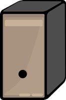 computer hard drive, tan 1329