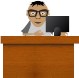 illustration of man at a desk 1333