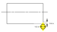 Insert cut depth 1376