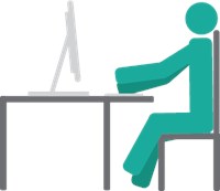 Man sitting at his desk using his computer 1410