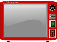 Wisco-vision retro Television with blank screen 1444
