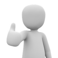 blankman in thumbs up pose from waist up 1455