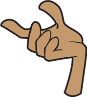 tan open hand cartoon 1539