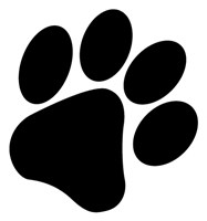 paw print silhouette 1554