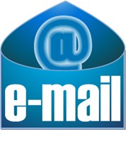 a blue email icon 1561