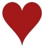 Large heart from card game 1613