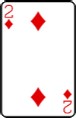 2 of diamonds playing card 1622