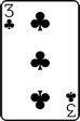Card 3 of clubs 1626