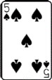 5 of spades playing card 1635