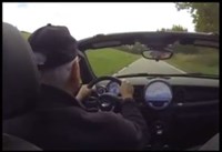 View from a sports car on a small road 1643