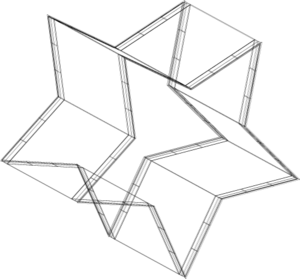 Wireframe Star 1748