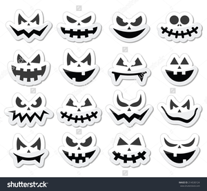 Halloween Pumpkin Faces 1887
