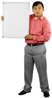 Tou Holding a Whiteboard Left 195