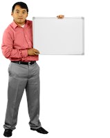 Tou Holding a Whiteboard Right Long 198