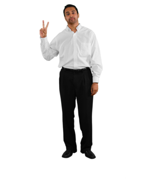 Man Peace Sign 2214