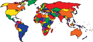 World Map Color 8 2222