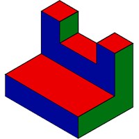 Isographic view colored 223
