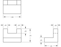 Orthographic Projections With Dimensions 225