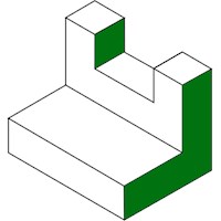 Isogrpahic  Projections with Side Colored 227