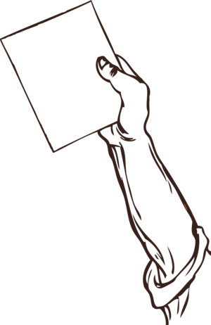 Johnny-automatic-hand-holding-paper 2311