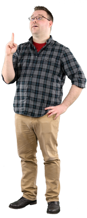 Guy Pointing Up