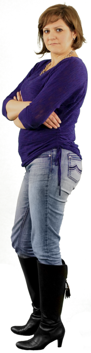 Woman Arms Crossed In Jeans_ 2454