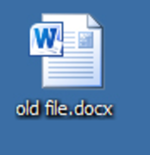 Old File Word Icon 2604