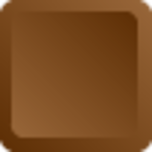 Brown tile button 2624