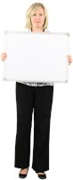 Woman Holding a Whiteboard 293