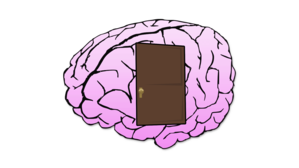 Woman Opens door from Brain 2939