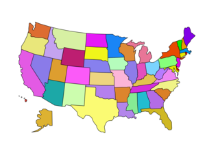 Map of the United States 2999