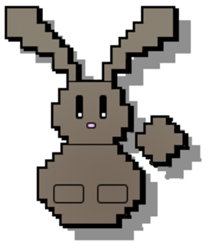 Pixelated Brown bunny 4342