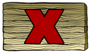 Red Sign X 4354