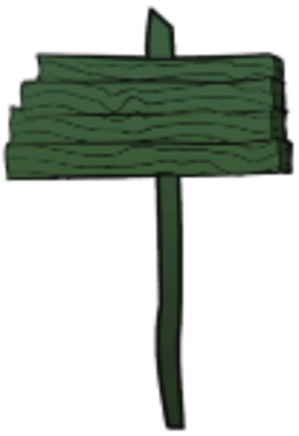 Rustic Green Sign 4408