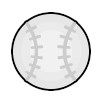 An image of a baseball. 447