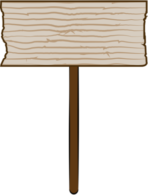 Rustic Sign wood 4486