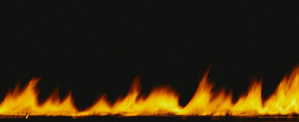 Hot Fire burning in flames at night 4522