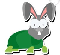 What is faster than a turtle but slower than a rabbit? A Turbitt! 456