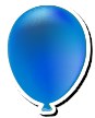 A blue balloon. 457
